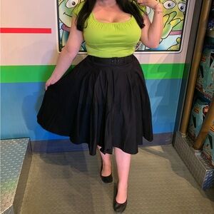 Pinup Couture Black Doris skirt